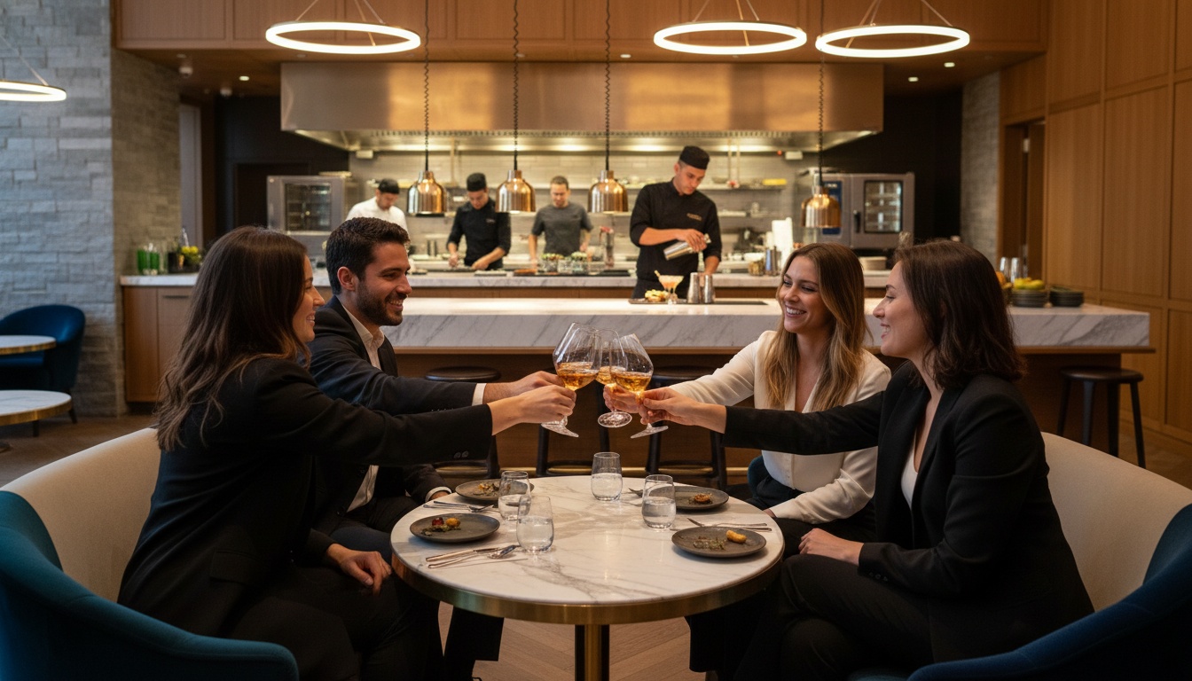 Client dinner conversation