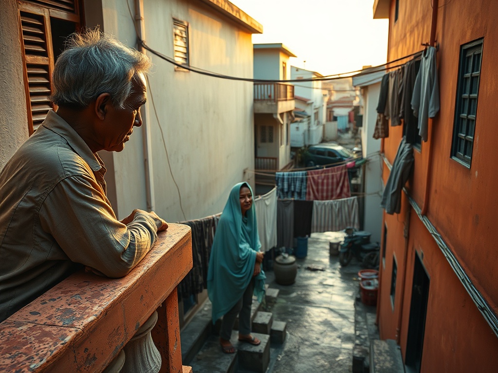 Digital Anger in Malé's Golden Hour