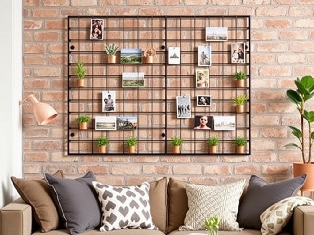 18. Try a Wall Grid Organizer