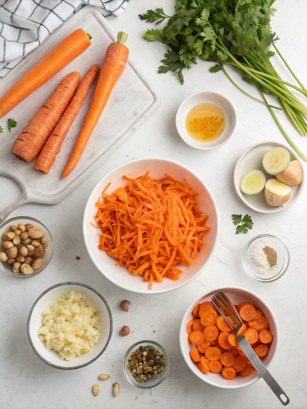 Preparing Austrian Carrot Salad