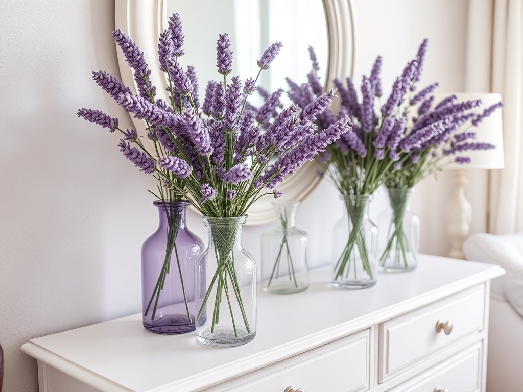 17. Decorate with Lavender Vases