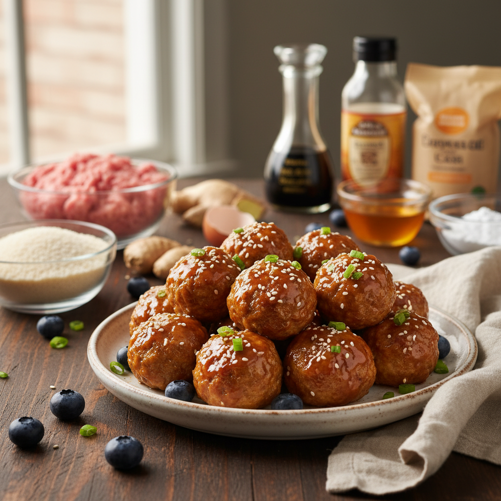 Teriyaki Turkey Meatballs Teriyaki Turkey Meatballs