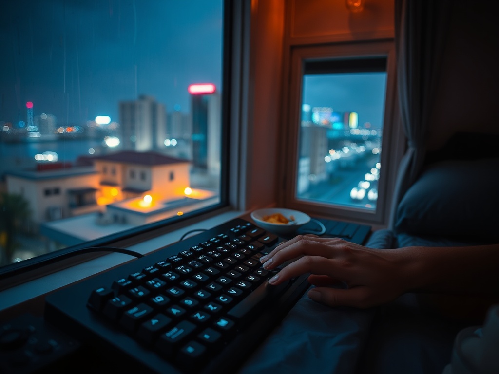 The Cursor Blinking in a Quiet Malé Evening