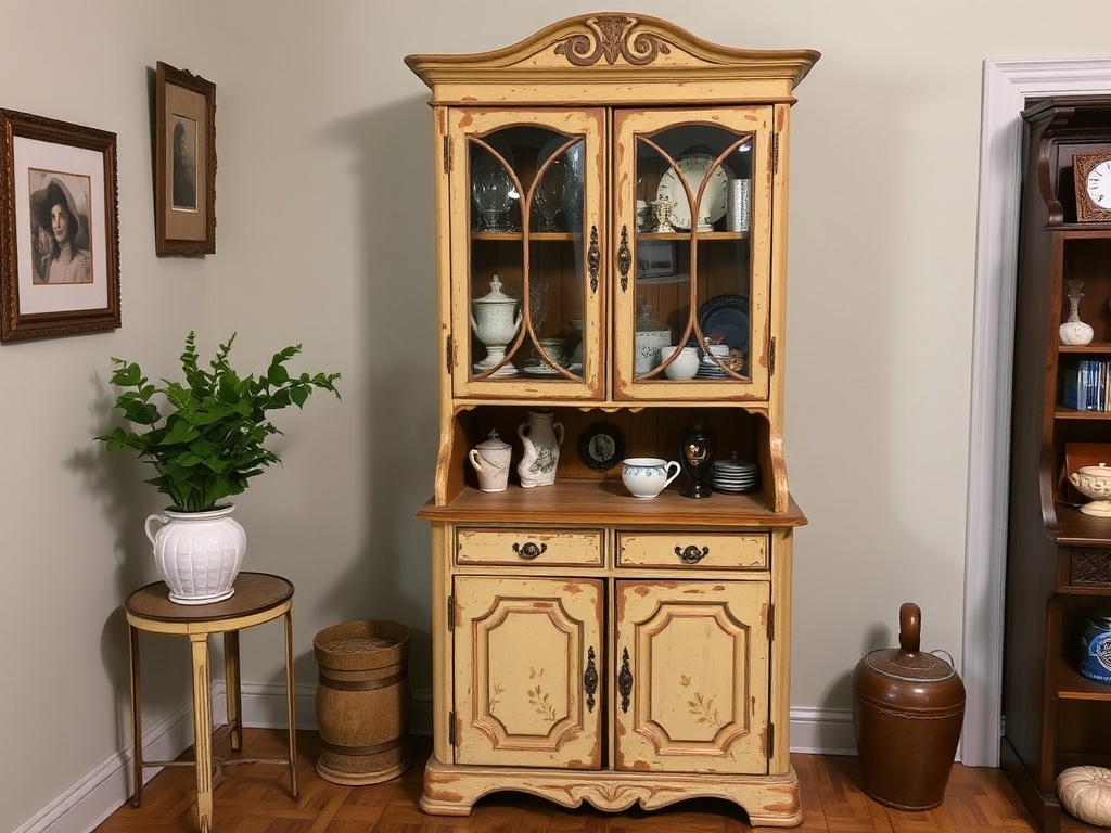 15. Introduce a Vintage Cabinet