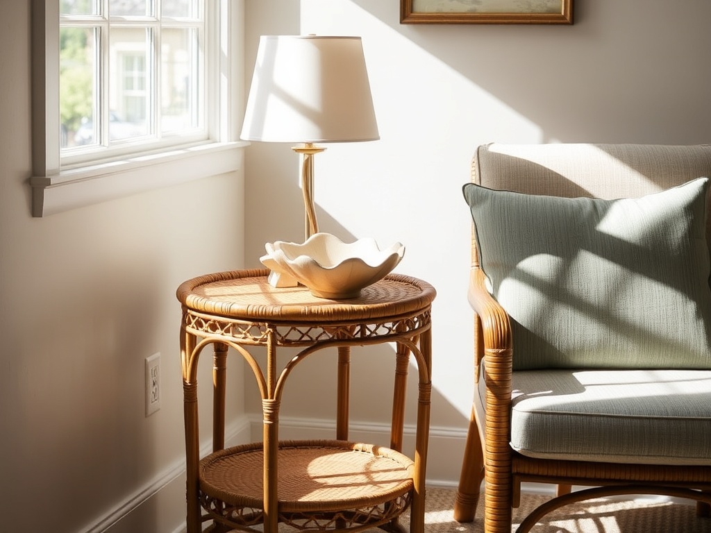 12. Go for Rattan Accent Tables