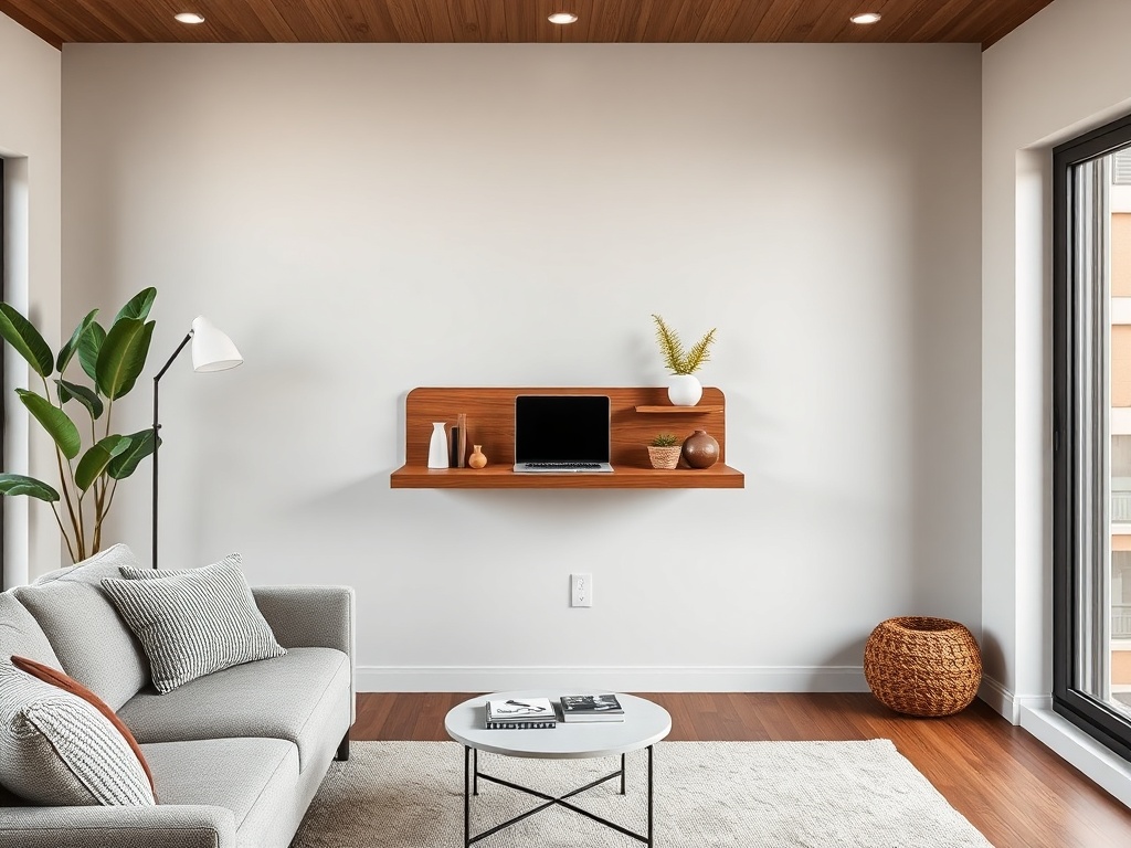 17. Try Wall-Mounted Desks