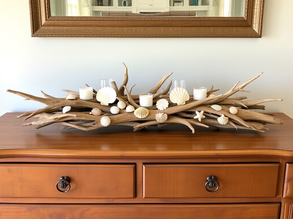 11. Arrange Driftwood Centerpieces