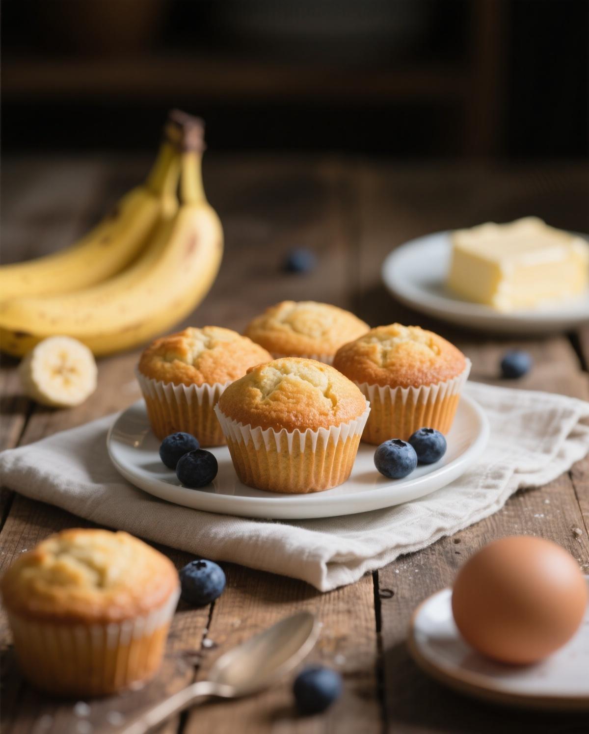 Mashing ripe bananas in a bowl with a fork