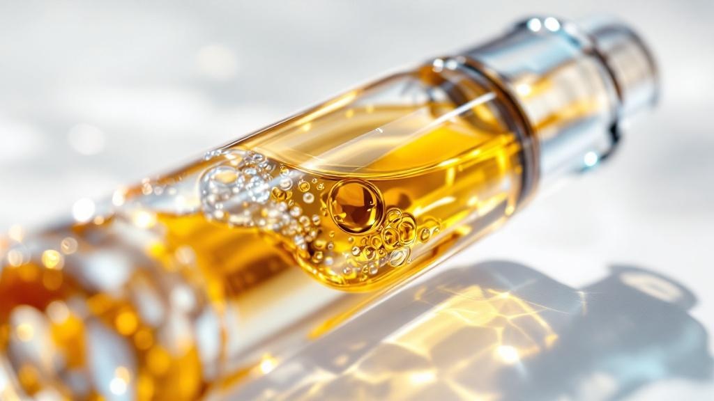 High-quality cannabis vape oil bubble test