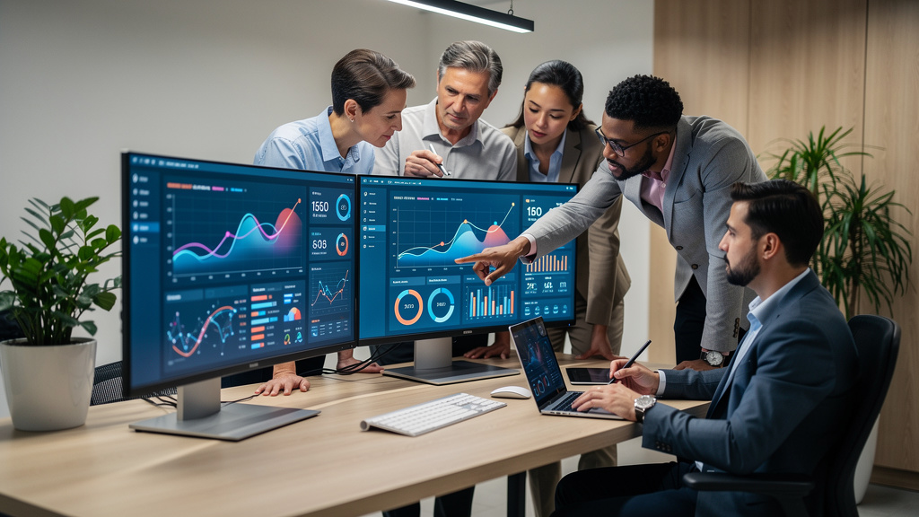 Team monitoring AI systems with governance dashboards
