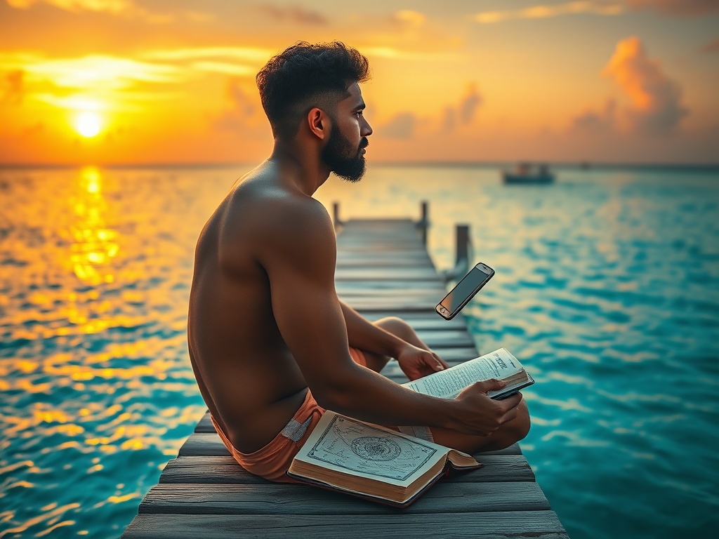 Between Prayer Calls, the Quran and a Scientific Diagram on a Phone