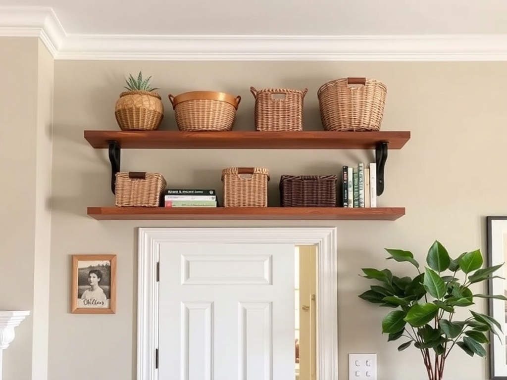 6. Utilize Above-Door Shelves