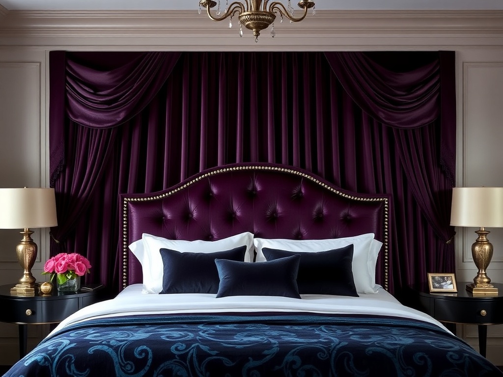 7. Add a Velvet Headboard