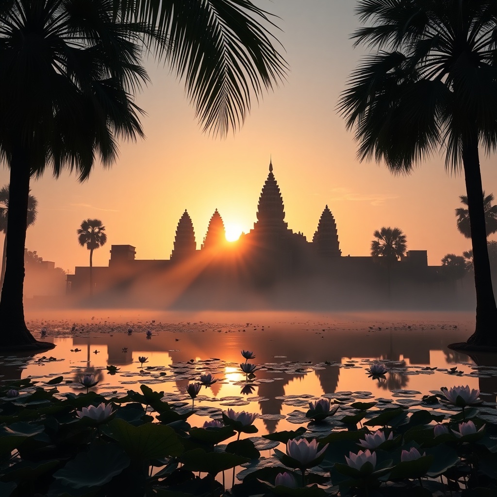 Sunrise over Angkor Wat: Mystical Beginnings (Siem Reap, Cambodia)