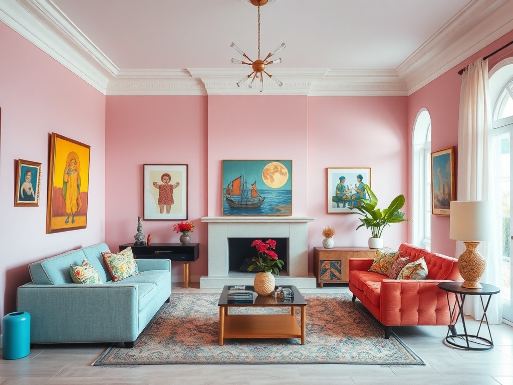 Pastels in Eclectic Design