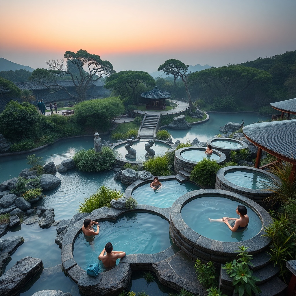 Spas Termales y Jardines Mágicos de Jeju