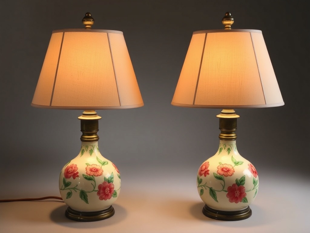 27. Use Floral-Print Lamps