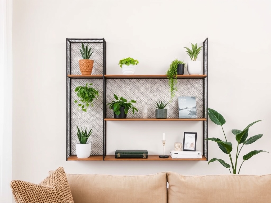 14. Choose Mesh Shelves for a Light Look