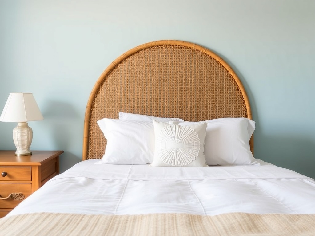1. Try a Rattan Headboard