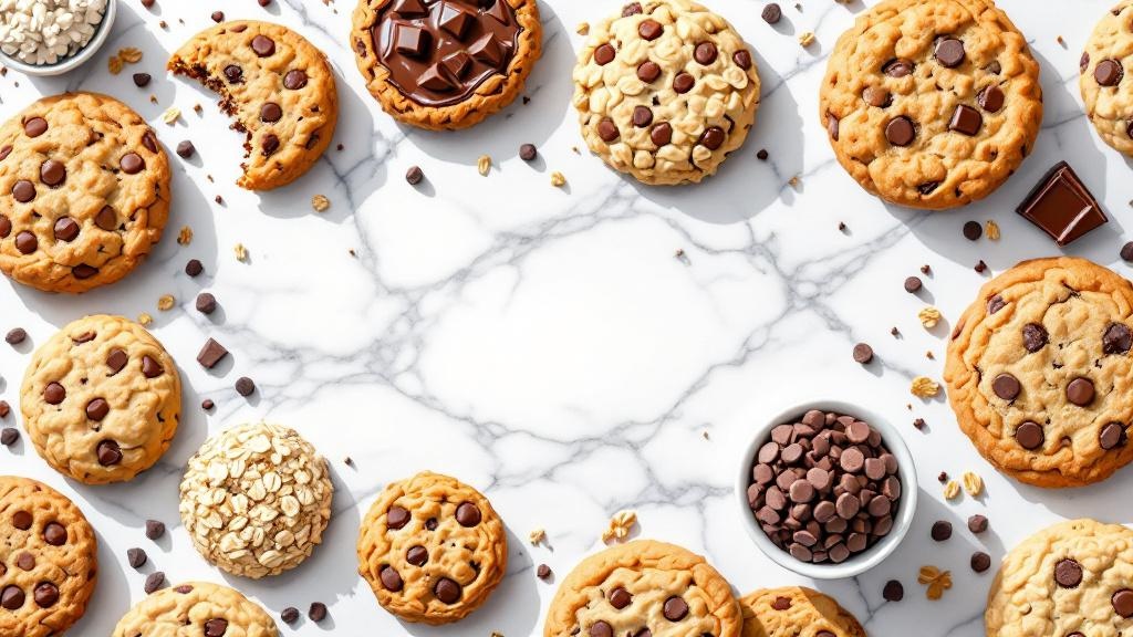 Various THC cookie flavors and varieties