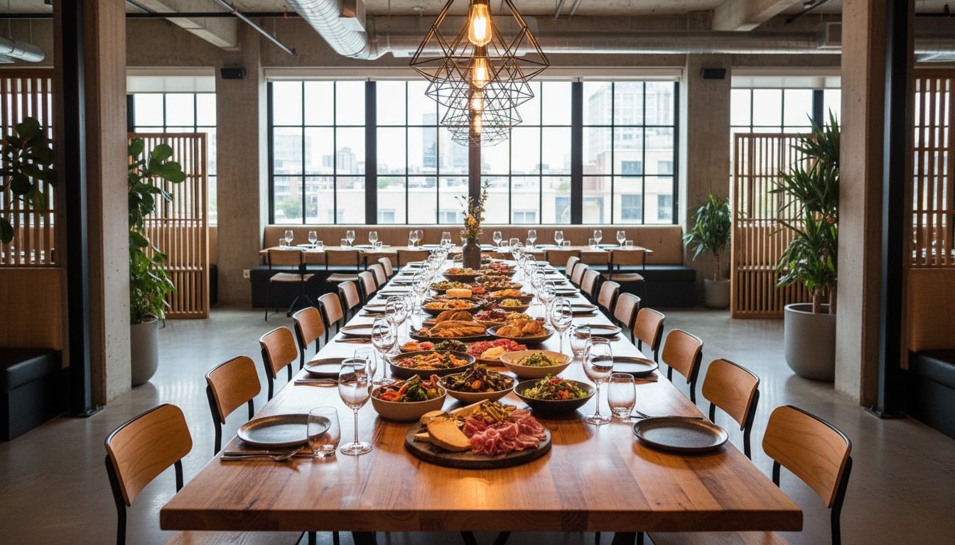 Team dinner atmosphere Montreal