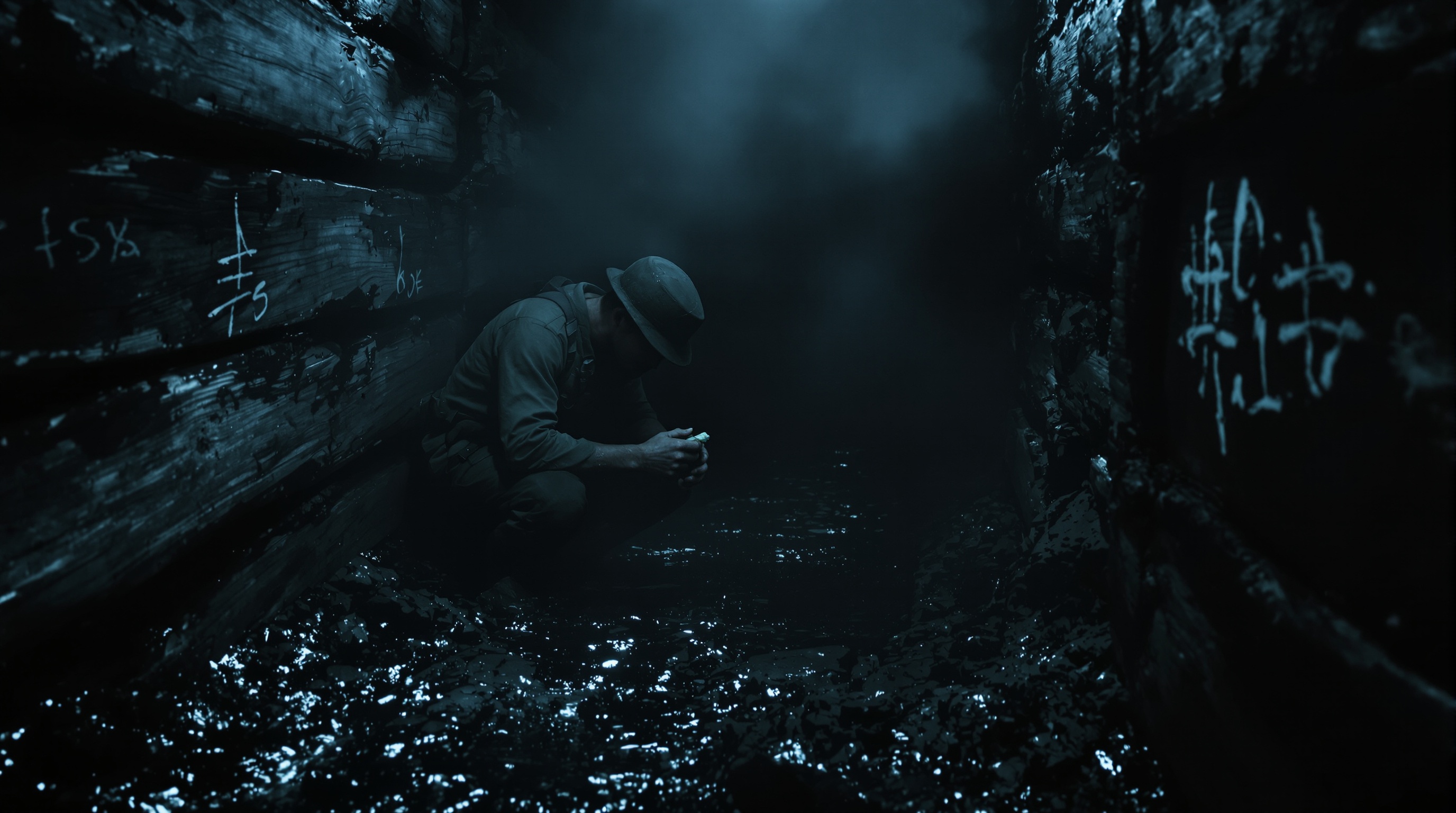 Un soldado explora las oscuras trincheras en Trenches VR, un ejemplo de su atmósfera de horror psicológico.