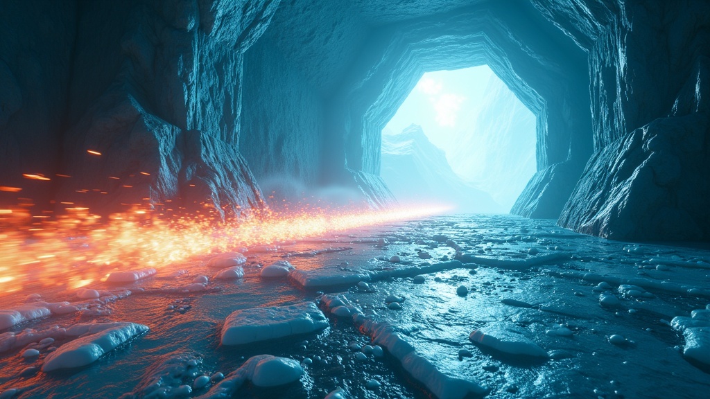 Un combate multijugador en FISTAGON VR Boxeo Puzzle con efectos visuales futuristas