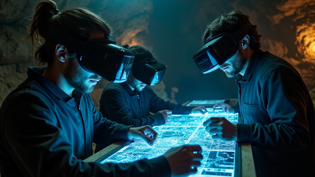 Jugador inmerso en la experiencia de realidad virtual JUMPERS