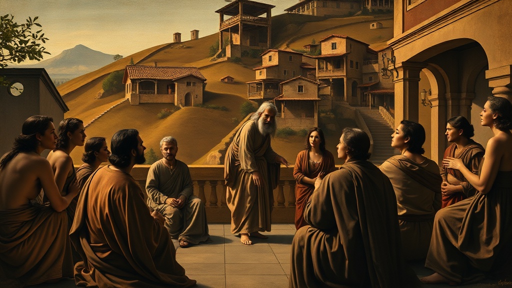 르네상스풍 설교 장면