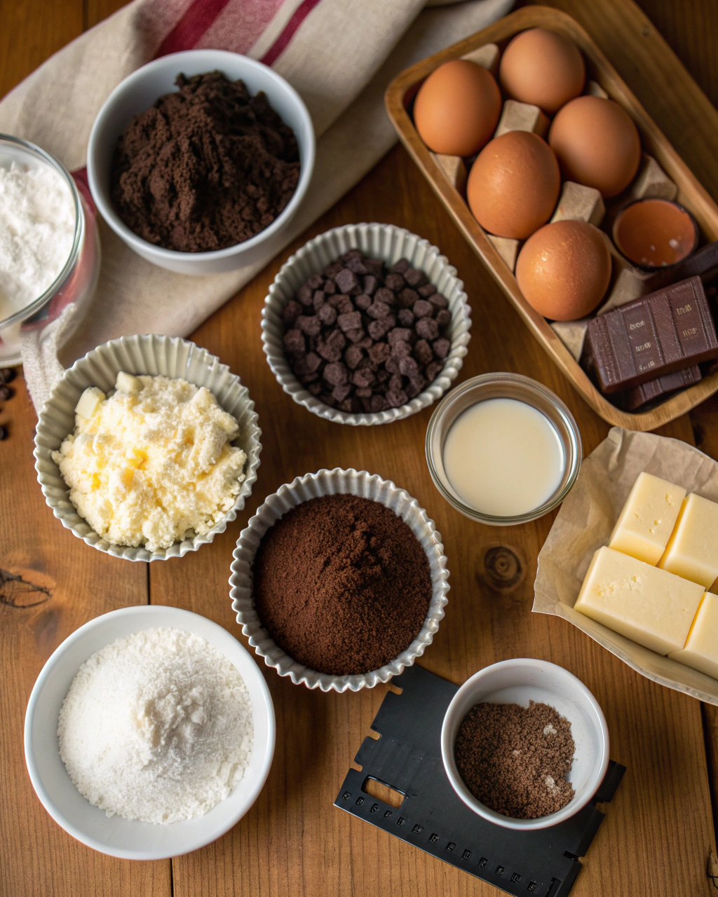 Death by Chocolate Cupcakes Ingredients