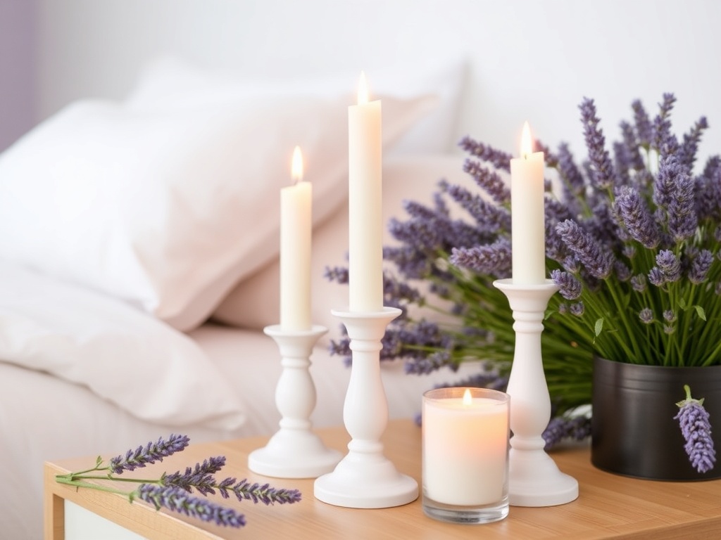 24. Add White Candle Holders