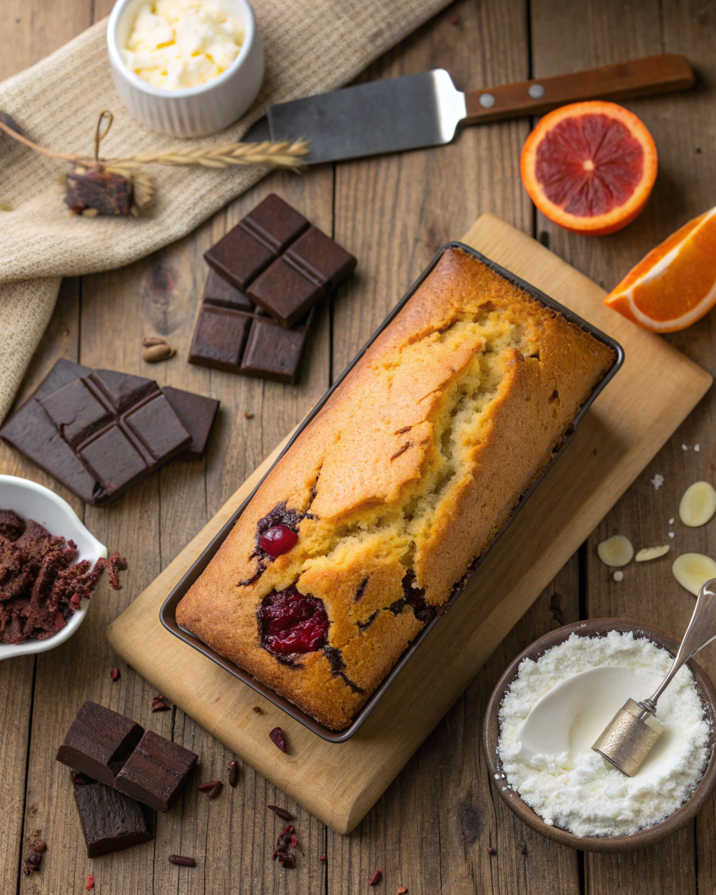 Chocolate Orange Pound Cake Ingredients