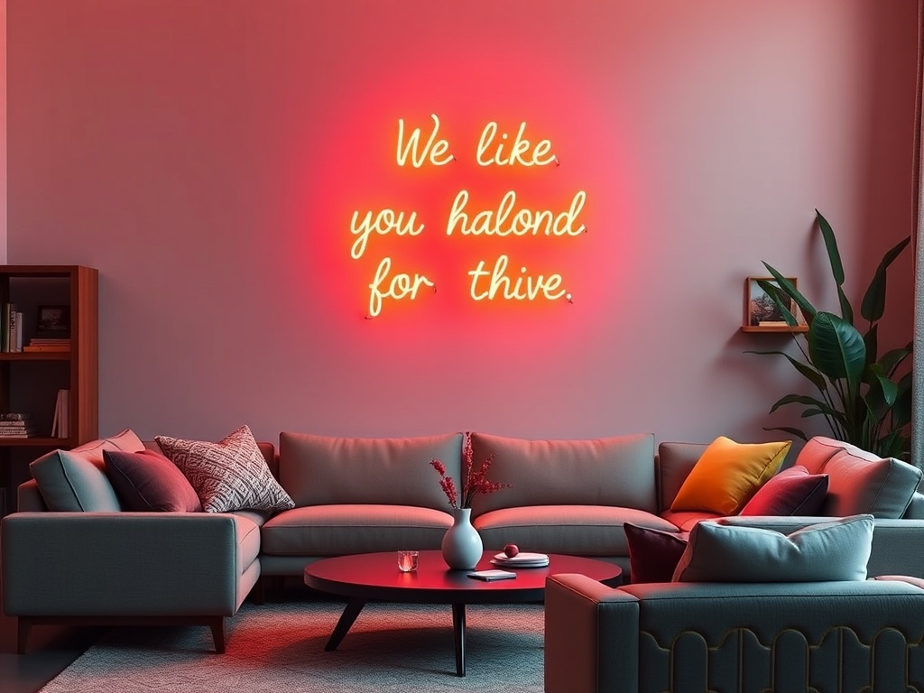 11. Use Neon Light Art