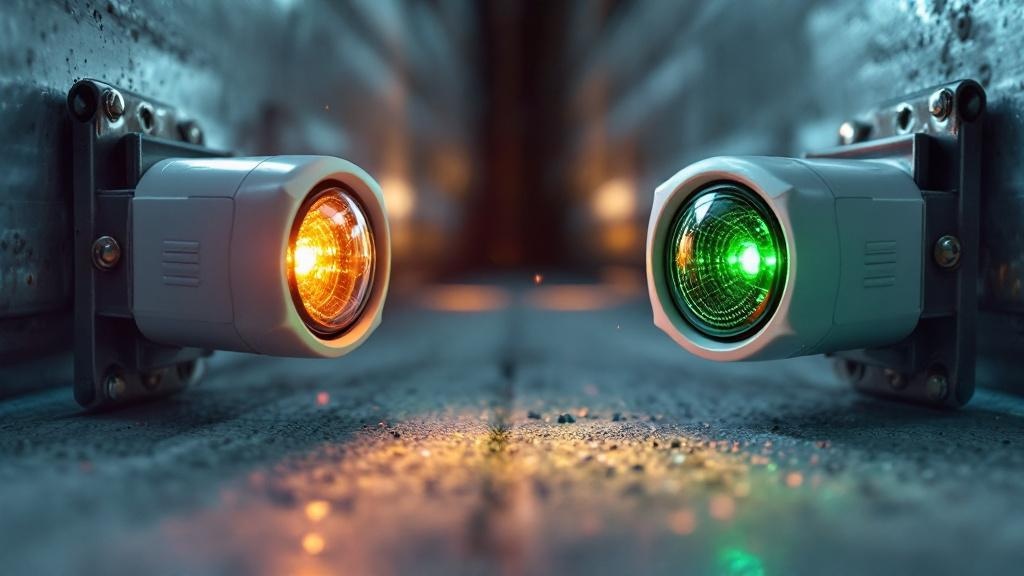 Safety photo-eye sensors on garage door frame