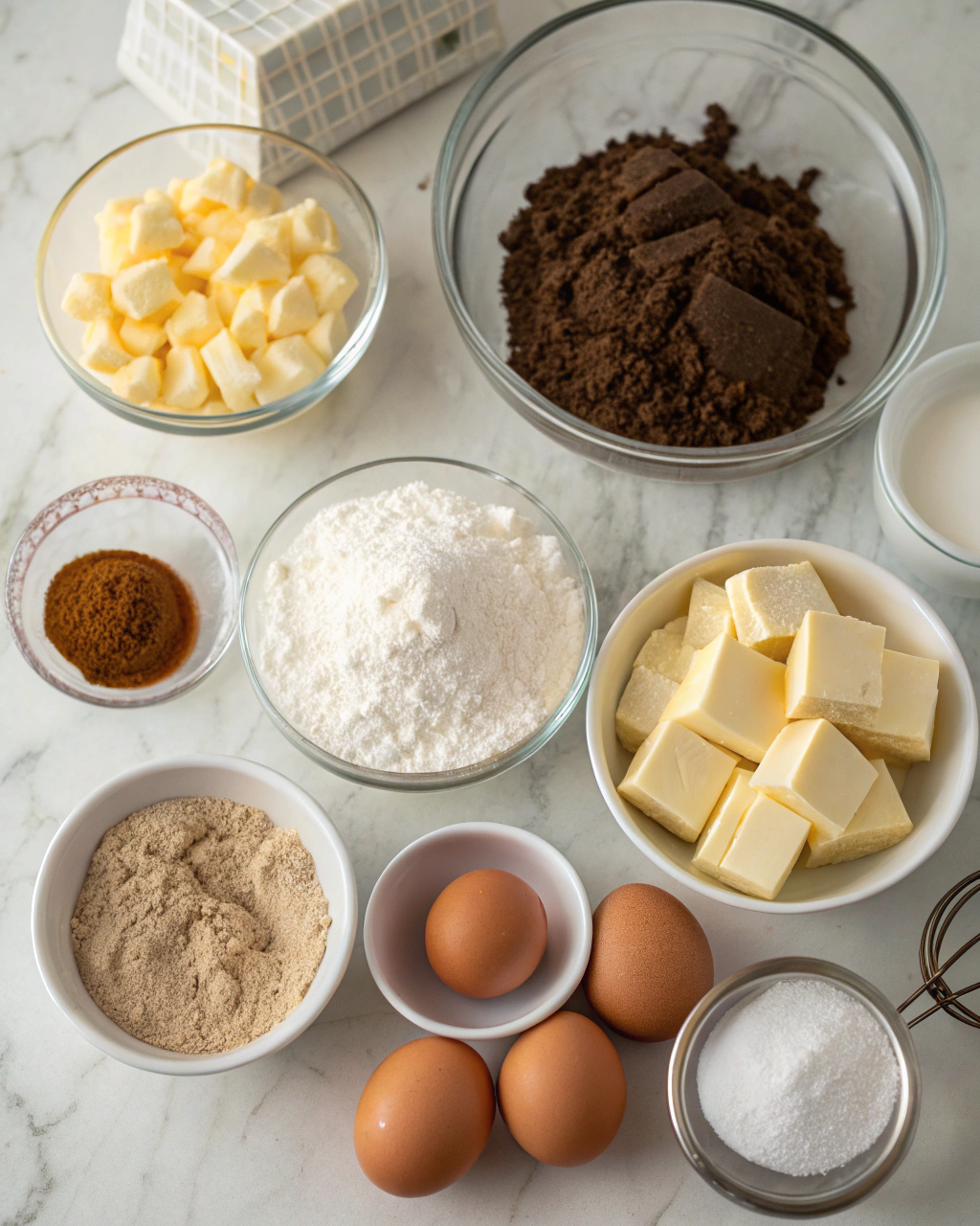Marble Bundt Cake Ingredients