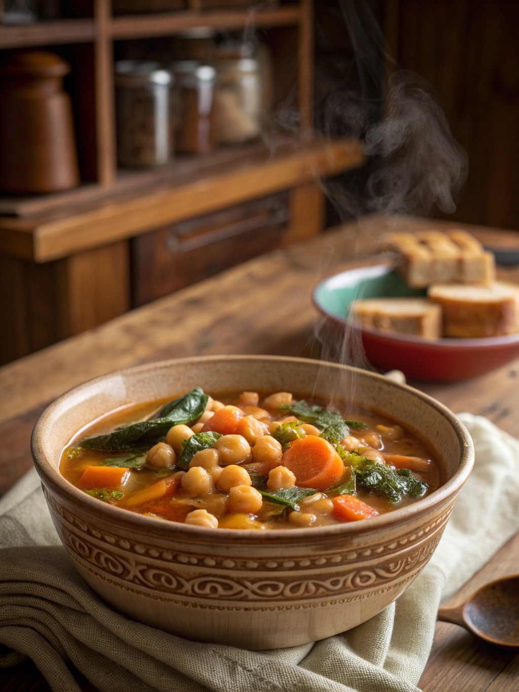 COZY TUSCAN CHICKPEA SOUP