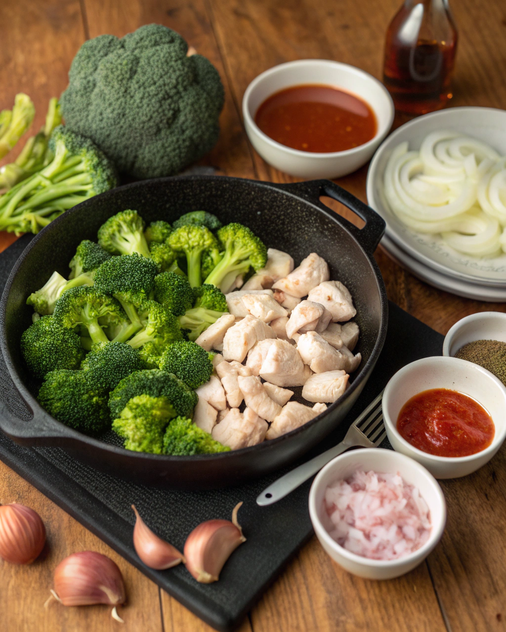 CHICKEN AND BROCCOLI STIR FRY ingredients