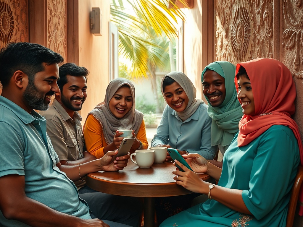Young Maldivians in Cafes, Questioning Inherited Narratives