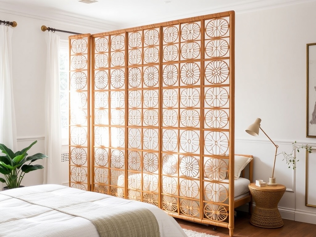 8. Introduce a Rattan Room Divider