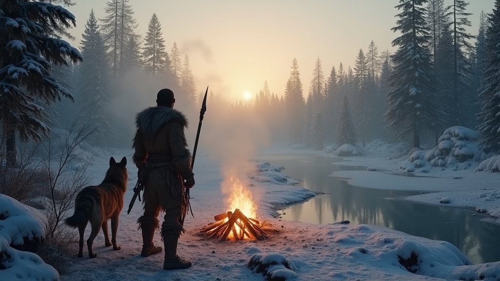 Un tigre dientes de sable, parte de la megafauna analizada en Neolithic Dawn VR.