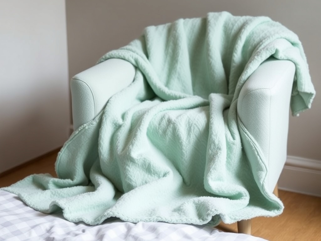 13. Layer with Seafoam Green Blankets