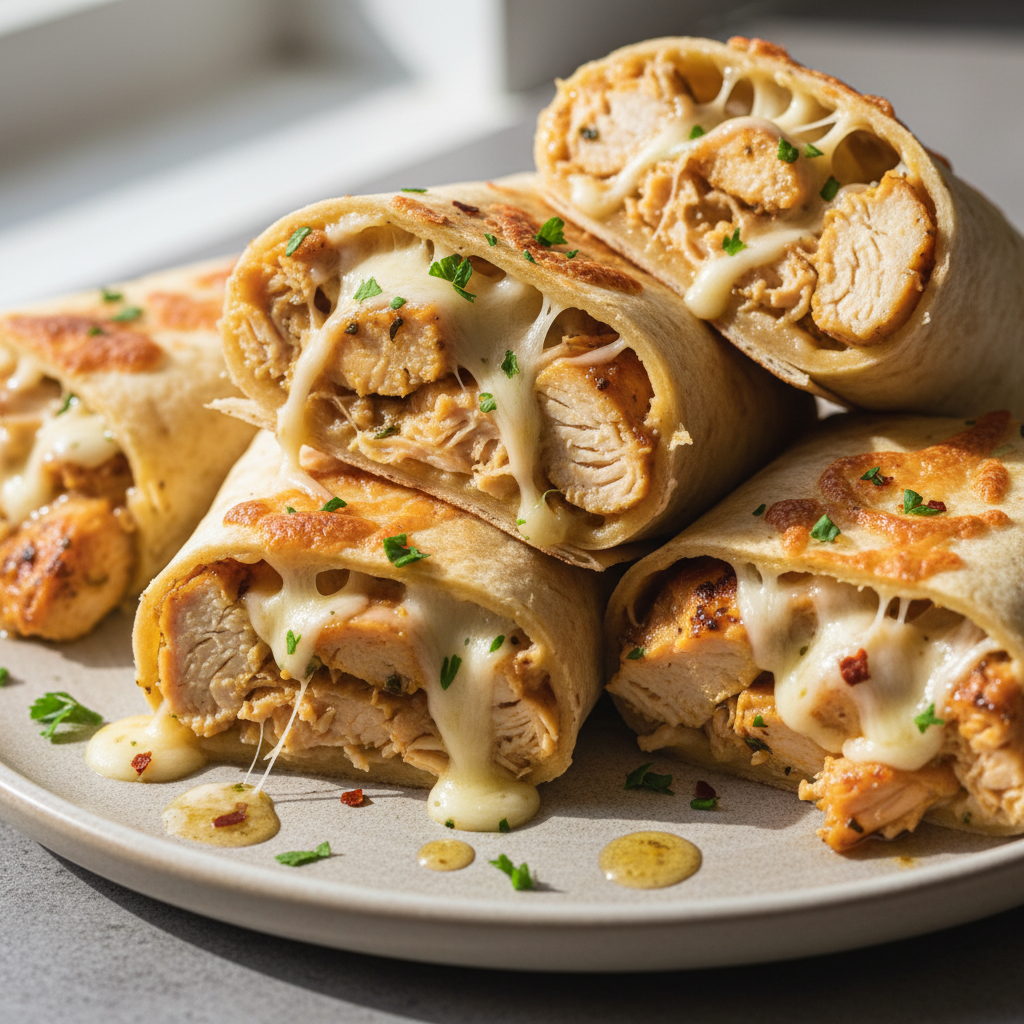 Garlic Chicken Wraps Garlic Chicken Wraps