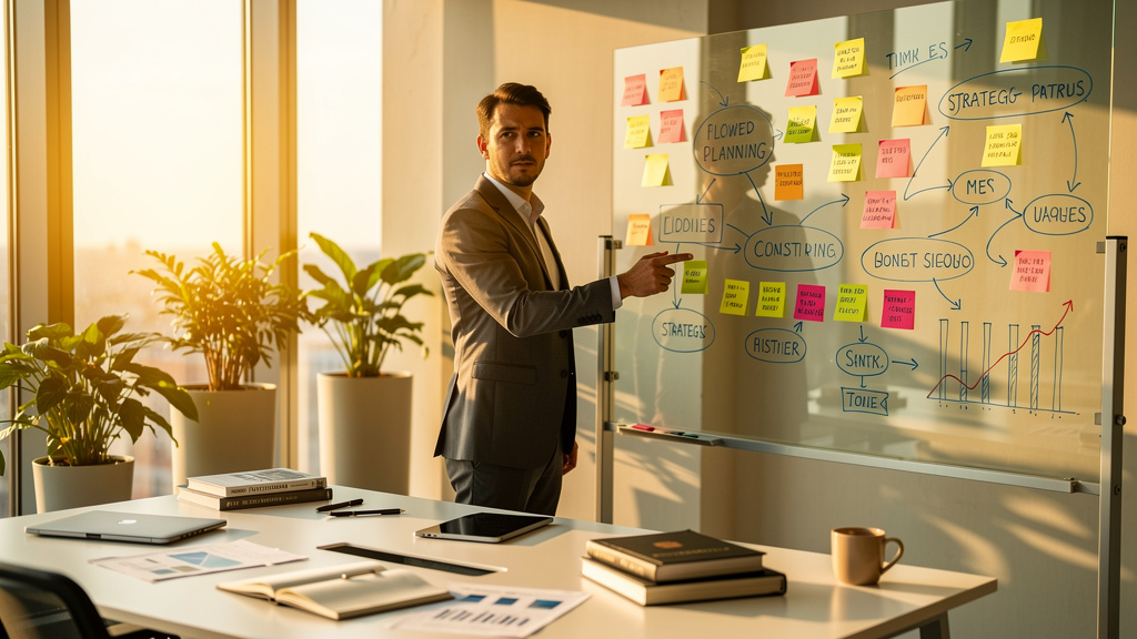 Strategic planning session for AI transformation roadmap