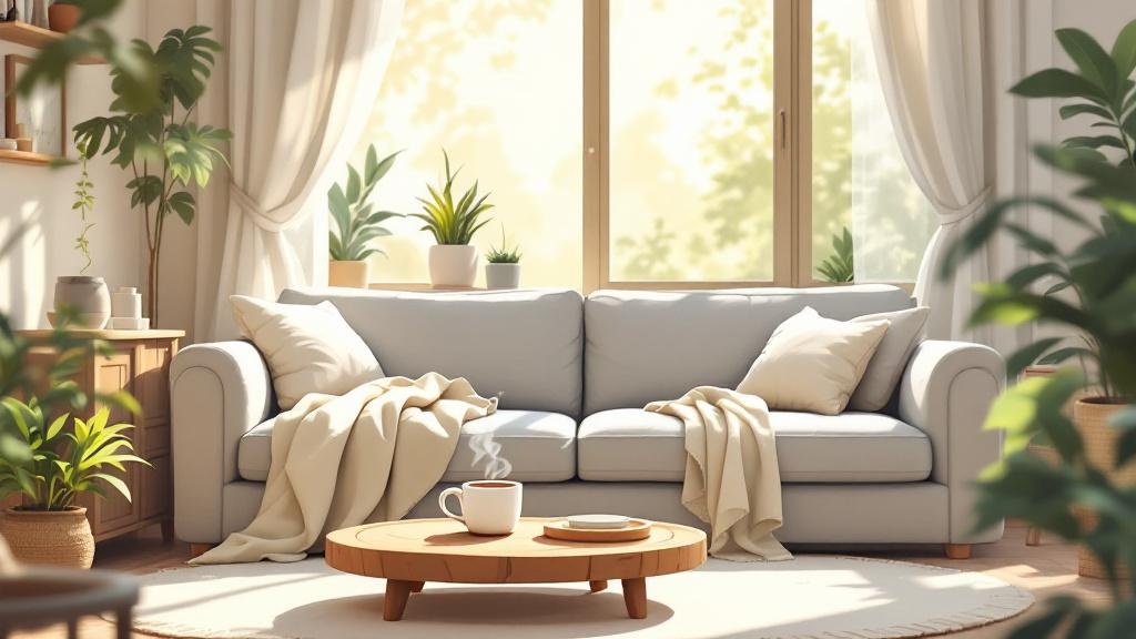 Cozy home setting for enjoying cannabis edibles