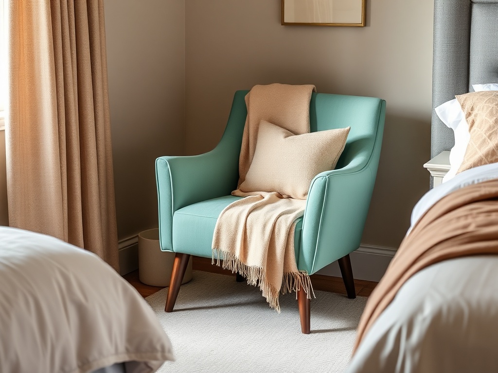 4. Add a Mint Green Accent Chair