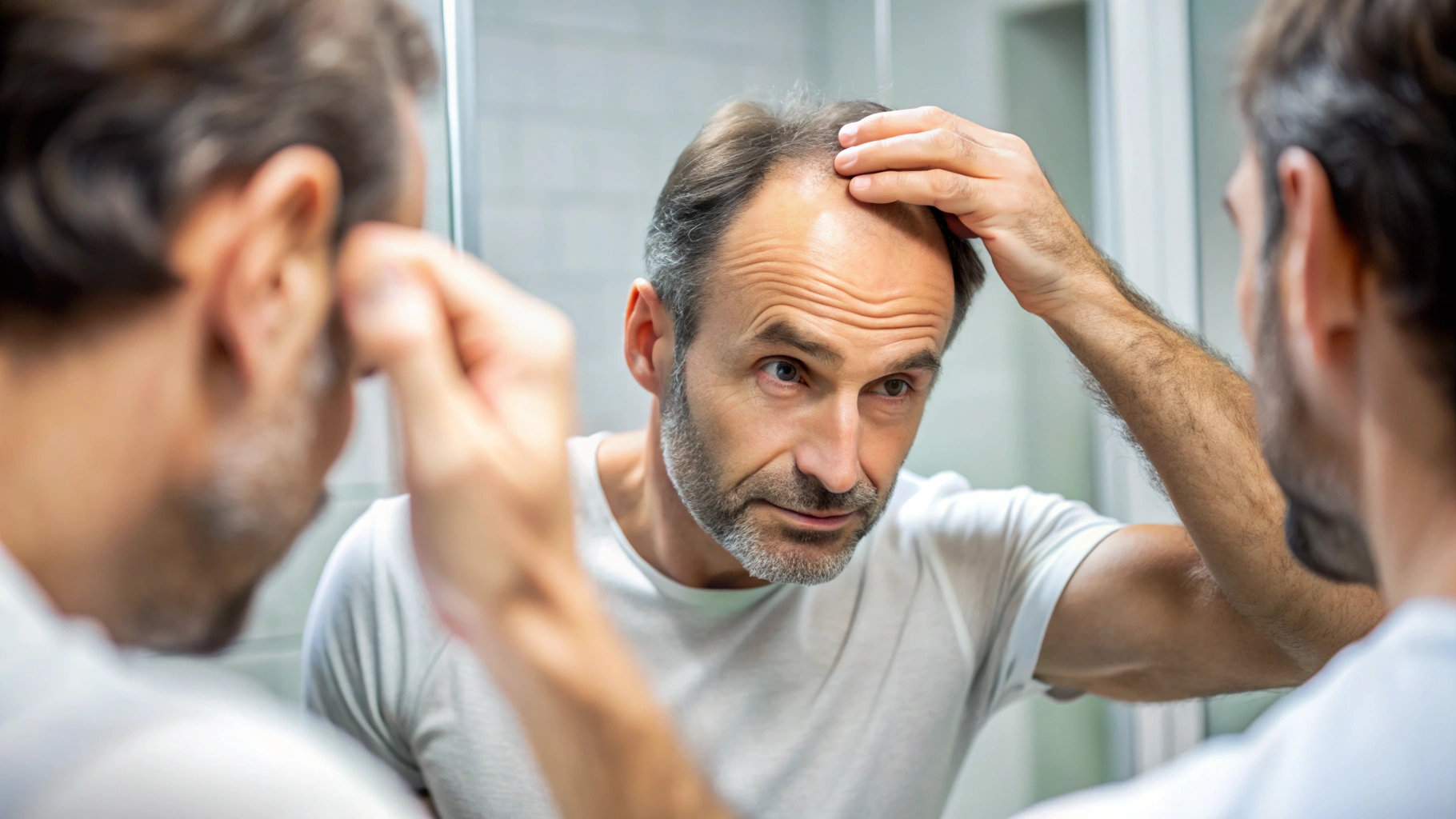 M자형 및 정수리 탈모에 강력한 아보다트 효과와 발현 시기