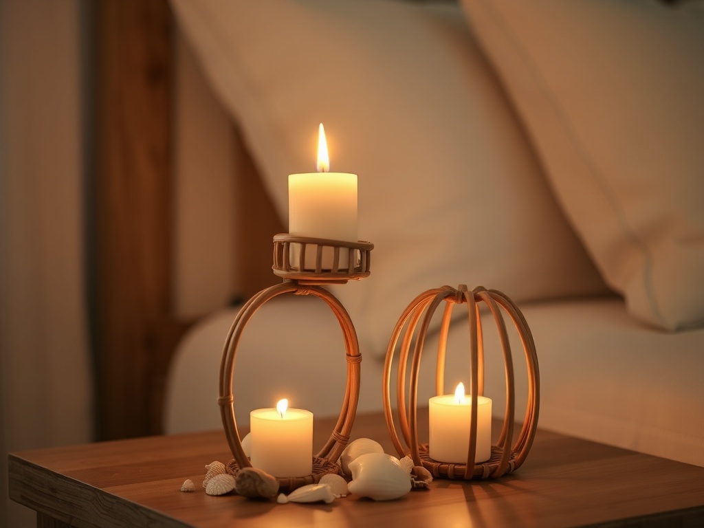 19. Include Rattan Candle Holders