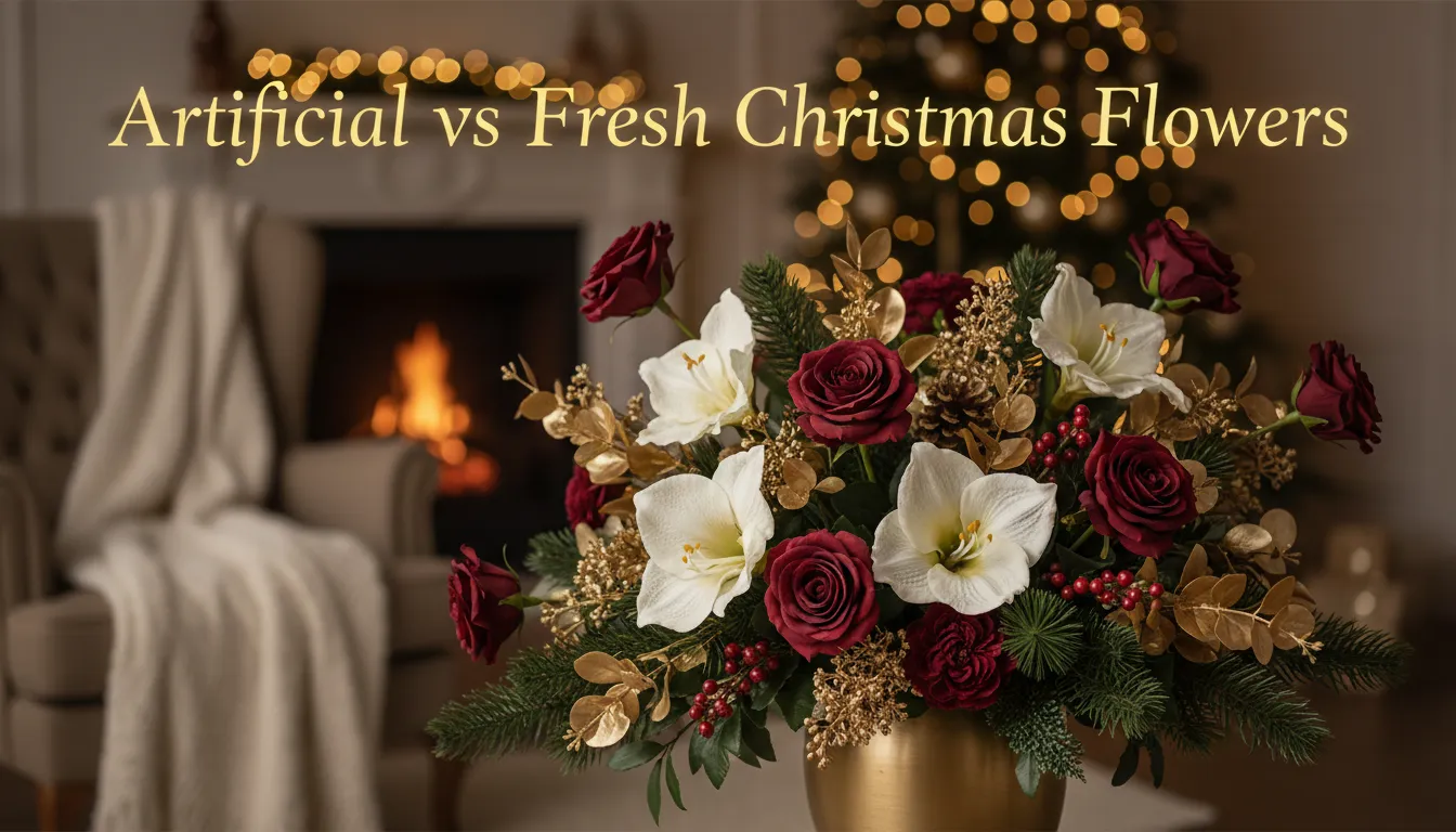 Artificial vs Fresh Christmas Flowers - Which to Choose?