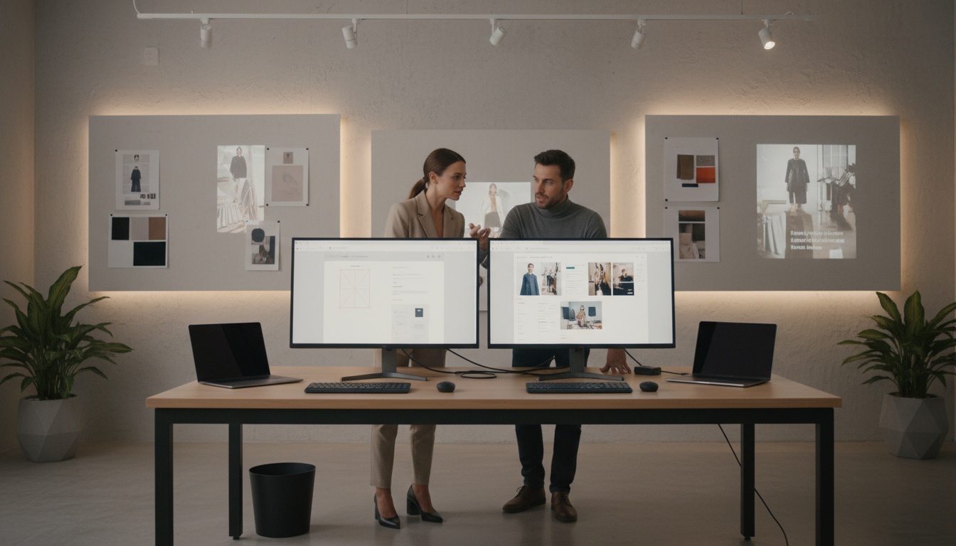 Exemplos de vídeos de moda criados com IA