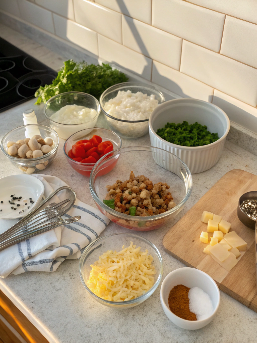 Recipe preparation steps